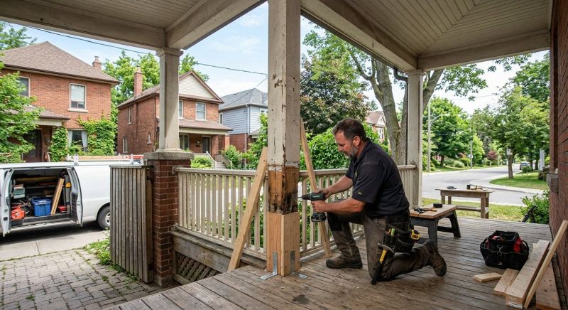 Balcony Post Repair in Seattle, WA