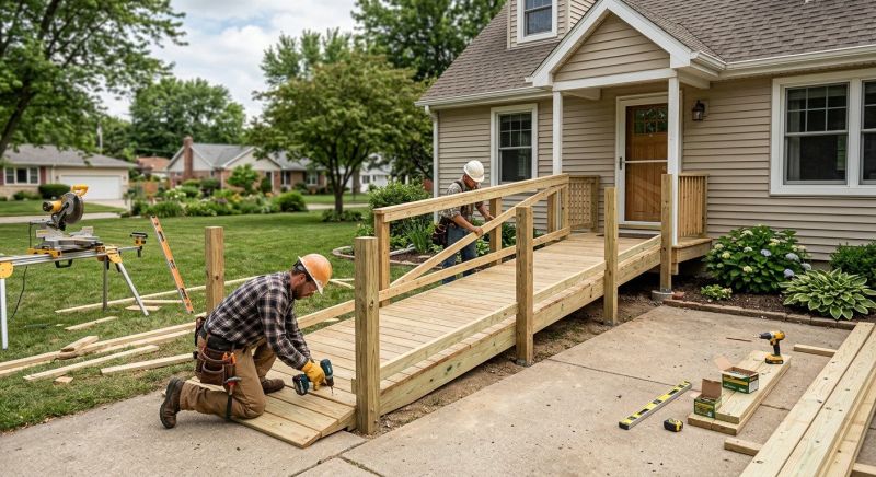 Handicap Ramp Replacement in Conroe, TX