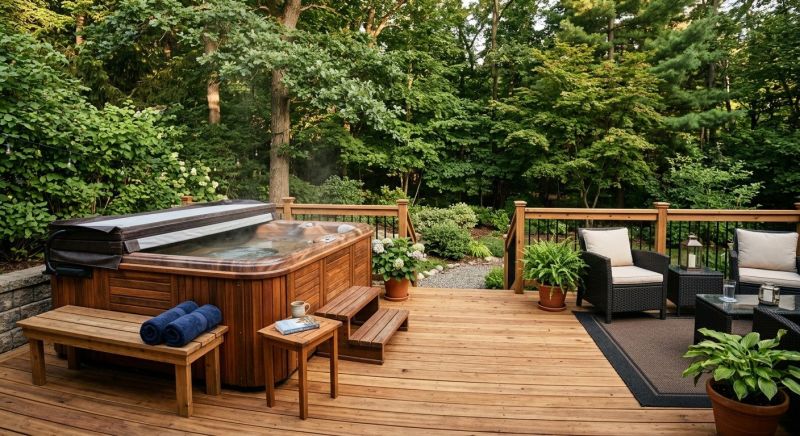 Hot Tub Deck Installation in Norwalk, CT
