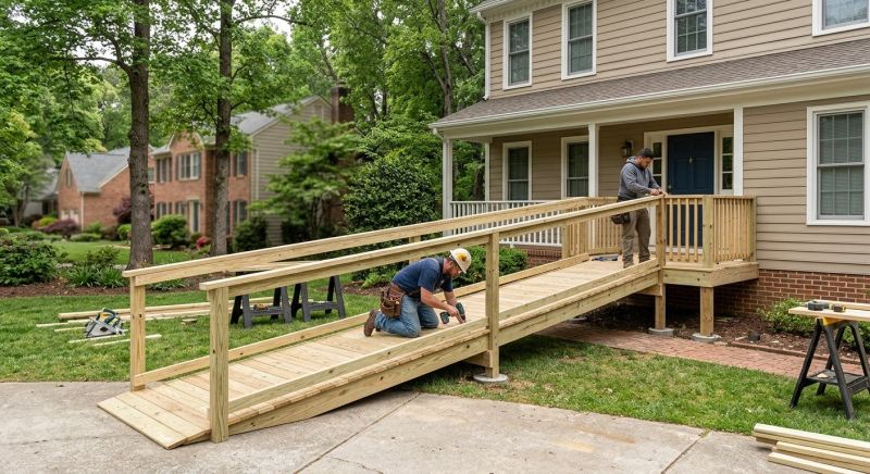 Porch Ramp Construction in Wilmington, NC
