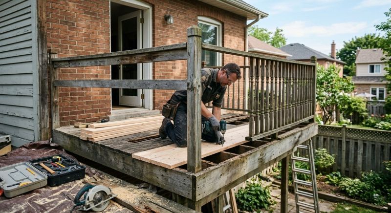Wood Balcony Repair in Redmond, WA