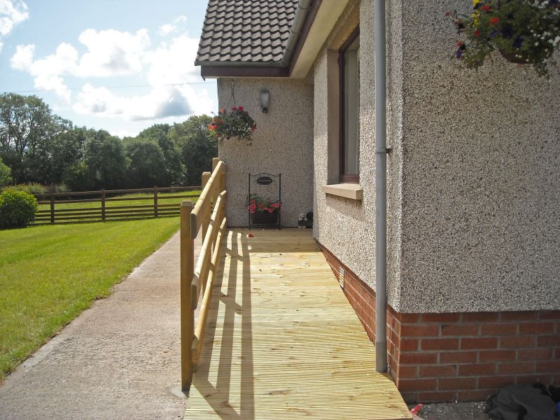 Wood Ramp Installation in Wilmington, NC