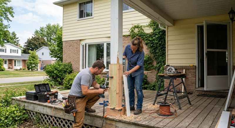 Balcony Post Repair in Seattle, WA