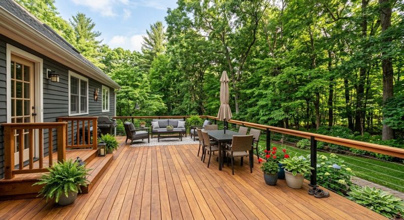 Cedar Deck Installation in Stamford, CT