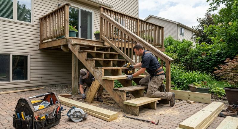 Deck Stairs Repair in Redmond, WA