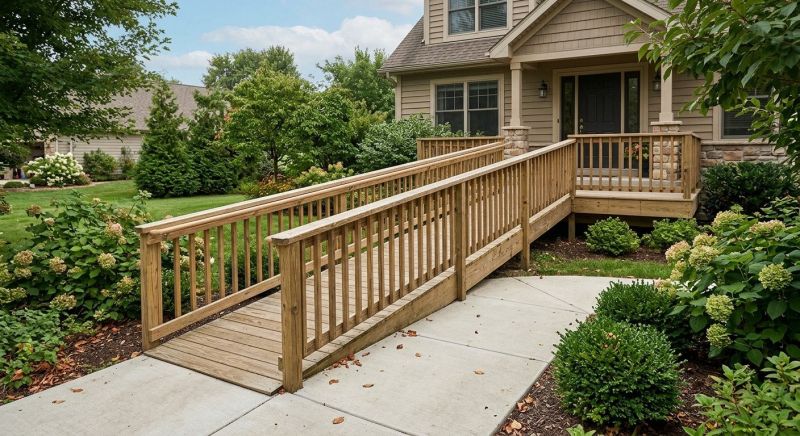 Entrance Ramp Installation in Conroe, TX