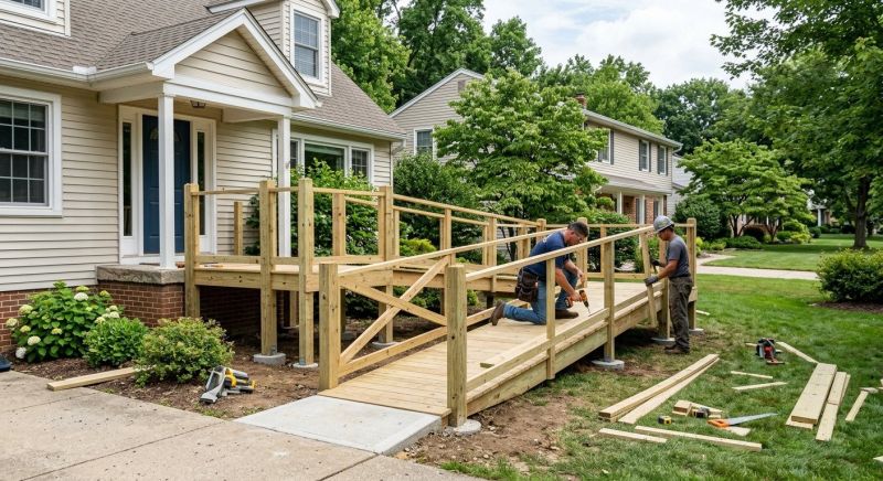 Handicap Ramp Construction in Kansas City, KS