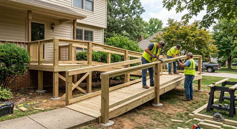 Handicap Ramp Construction in Kansas City, KS