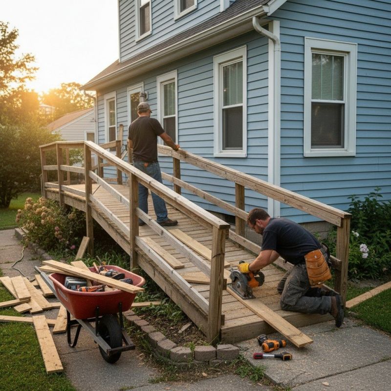 Handicap Ramp Construction in Conroe, TX