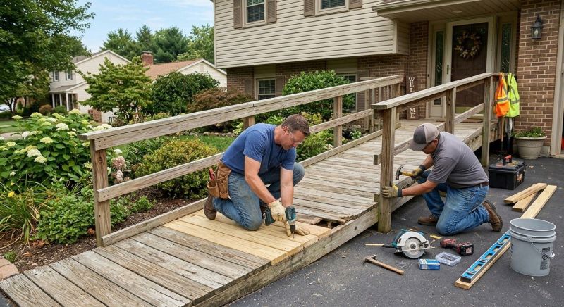 Handicap Ramp Replacement in Conroe, TX