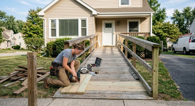 Handicap Ramp Replacement in Conroe, TX