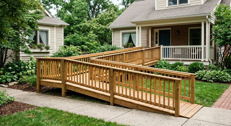 Hardwood Ramp Installation in Kansas City, KS