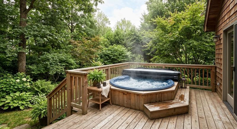Hot Tub Deck Construction in Fairfield County, CT