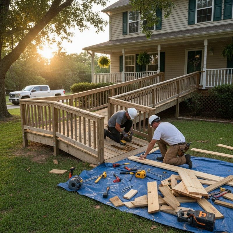 Mobility Ramp Construction in Conroe, TX