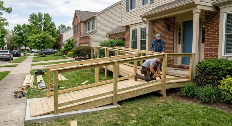 Porch Ramp Installation in Kansas City, KS