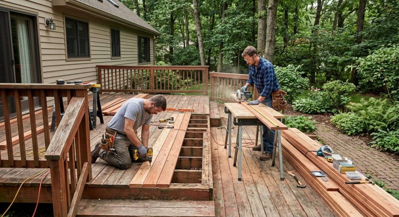 Redwood Deck Repair in Redmond, WA