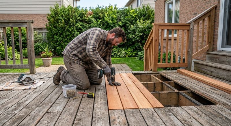 Redwood Deck Repair in Seattle, WA