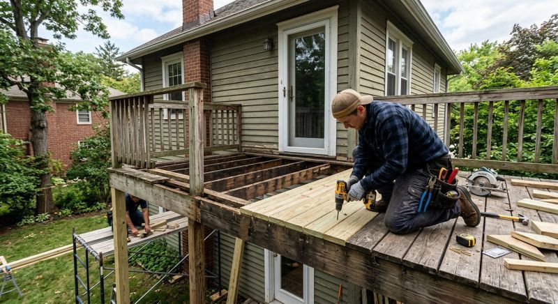 Wood Balcony Repair in Redmond, WA