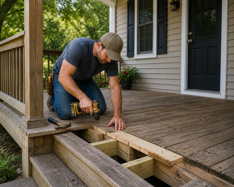 Wood Deck Repair in Redmond, WA
