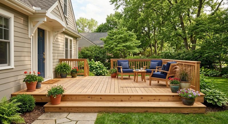 Wooden Patio Installation in Norwalk, CT